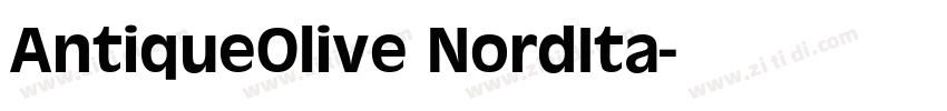 AntiqueOlive NordIta字体转换